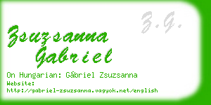 zsuzsanna gabriel business card