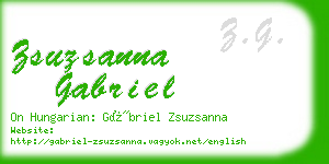 zsuzsanna gabriel business card